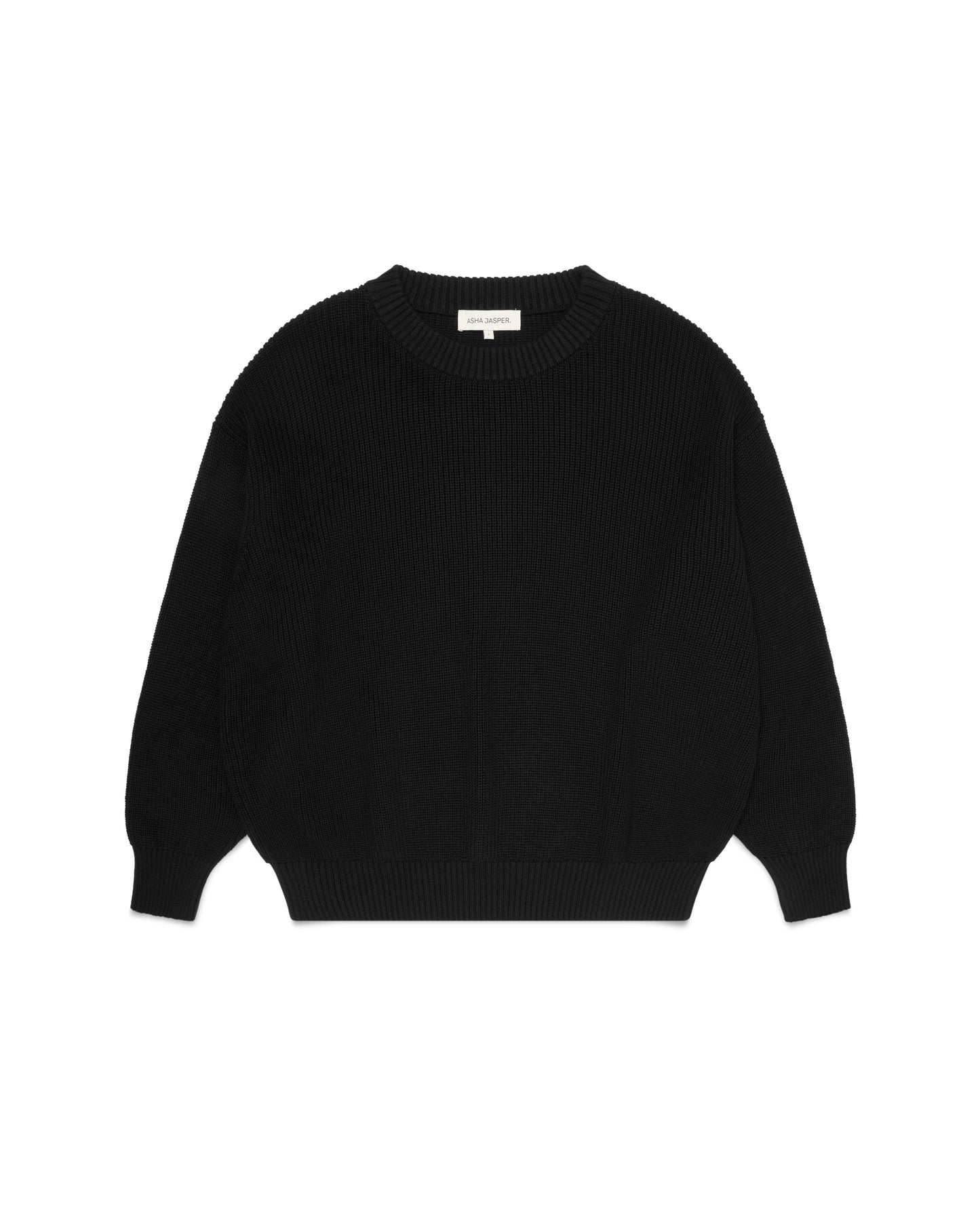 Half-Cardigan Organic Knit - Black