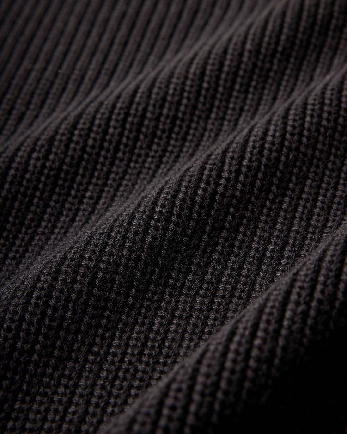 Half-Cardigan Organic Knit - Black