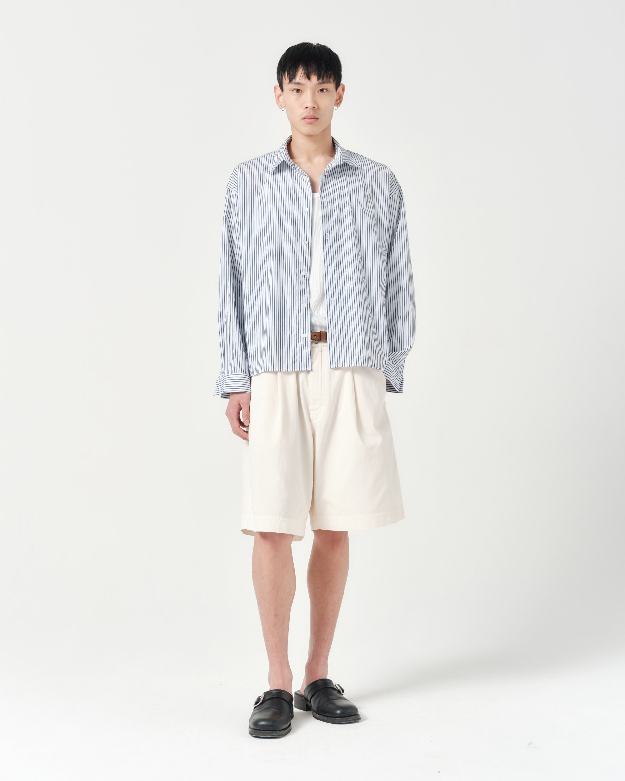 Grid Shirt – Boxy Cotton Stripe Shirt | ASHA JASPER – ASHA JASPER.