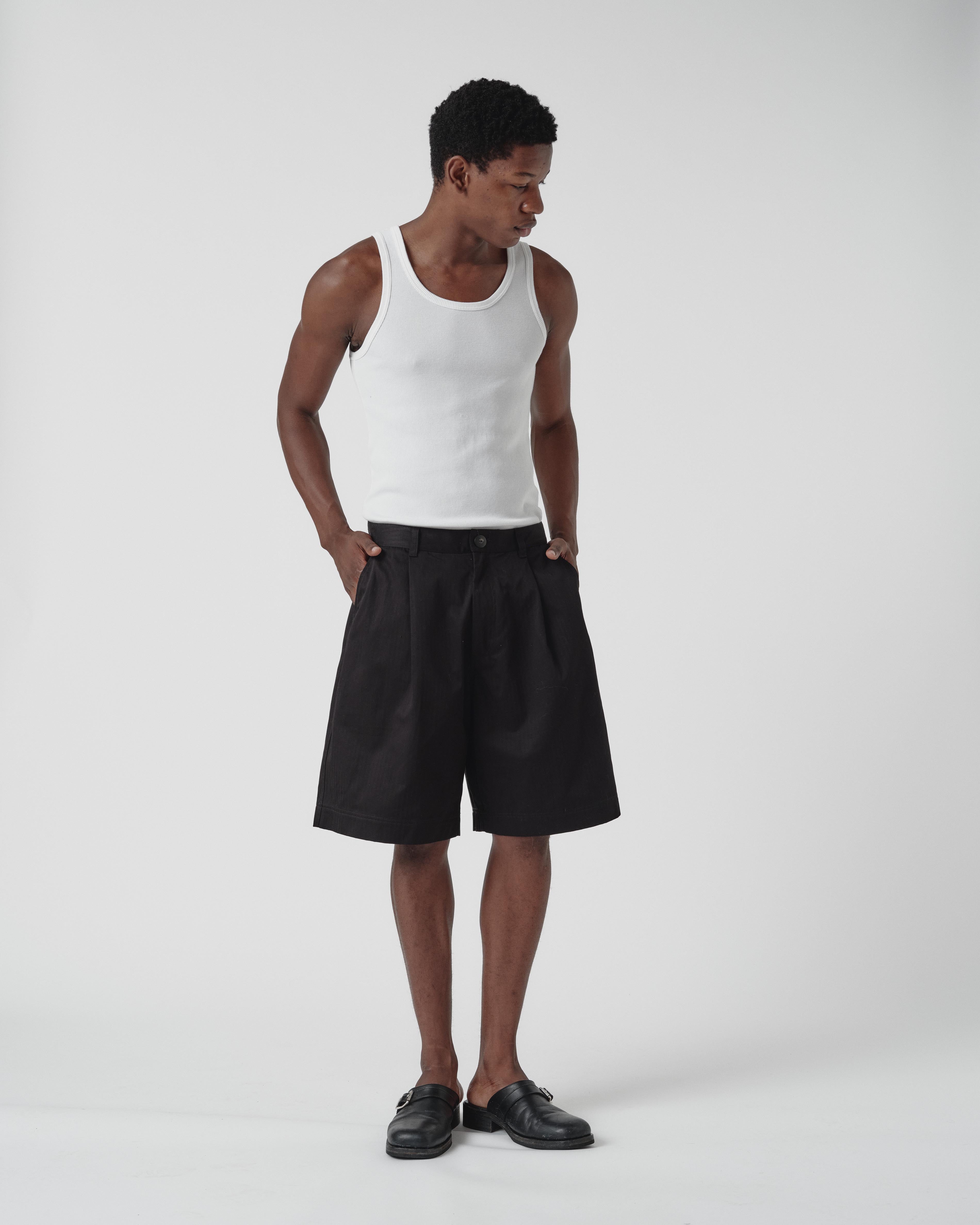 Volume Short - Black Herringbone