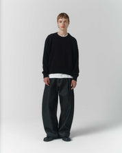 Cropped Organic Knit - Black