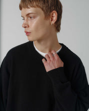 Cropped Organic Knit - Black