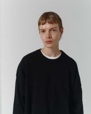 Cropped Organic Knit - Black
