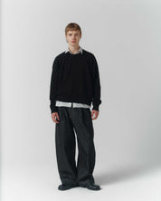 Cropped Organic Knit - Black