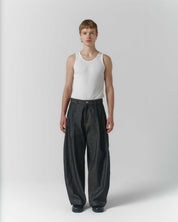 Volume Italian Denim Trouser - Ash