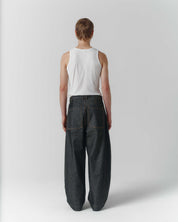 Volume Italian Denim Trouser - Ash