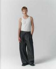 Volume Italian Denim Trouser - Ash