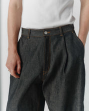 Volume Italian Denim Trouser - Ash
