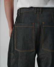 Volume Italian Denim Trouser - Ash