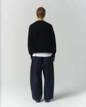 Half-Cardigan Organic Knit - Black