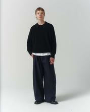 Half-Cardigan Organic Knit - Black