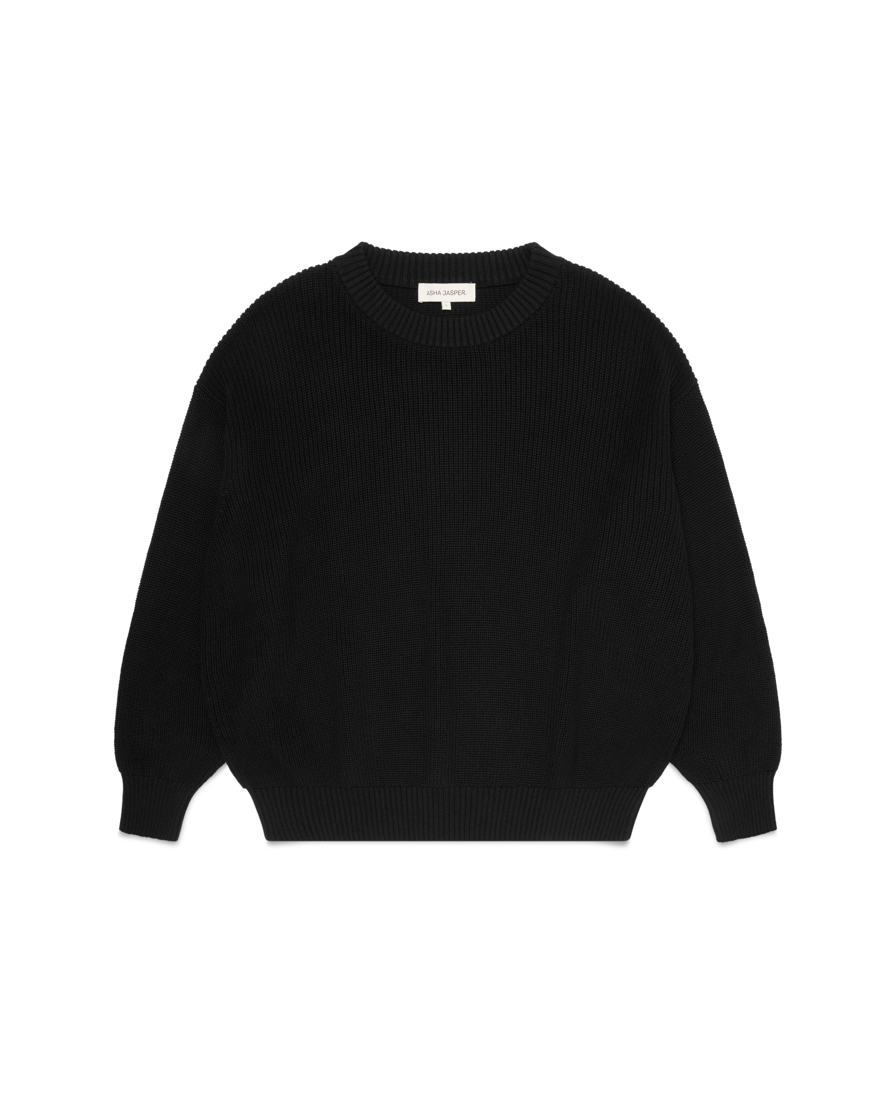Half-Cardigan Organic Knit - Black