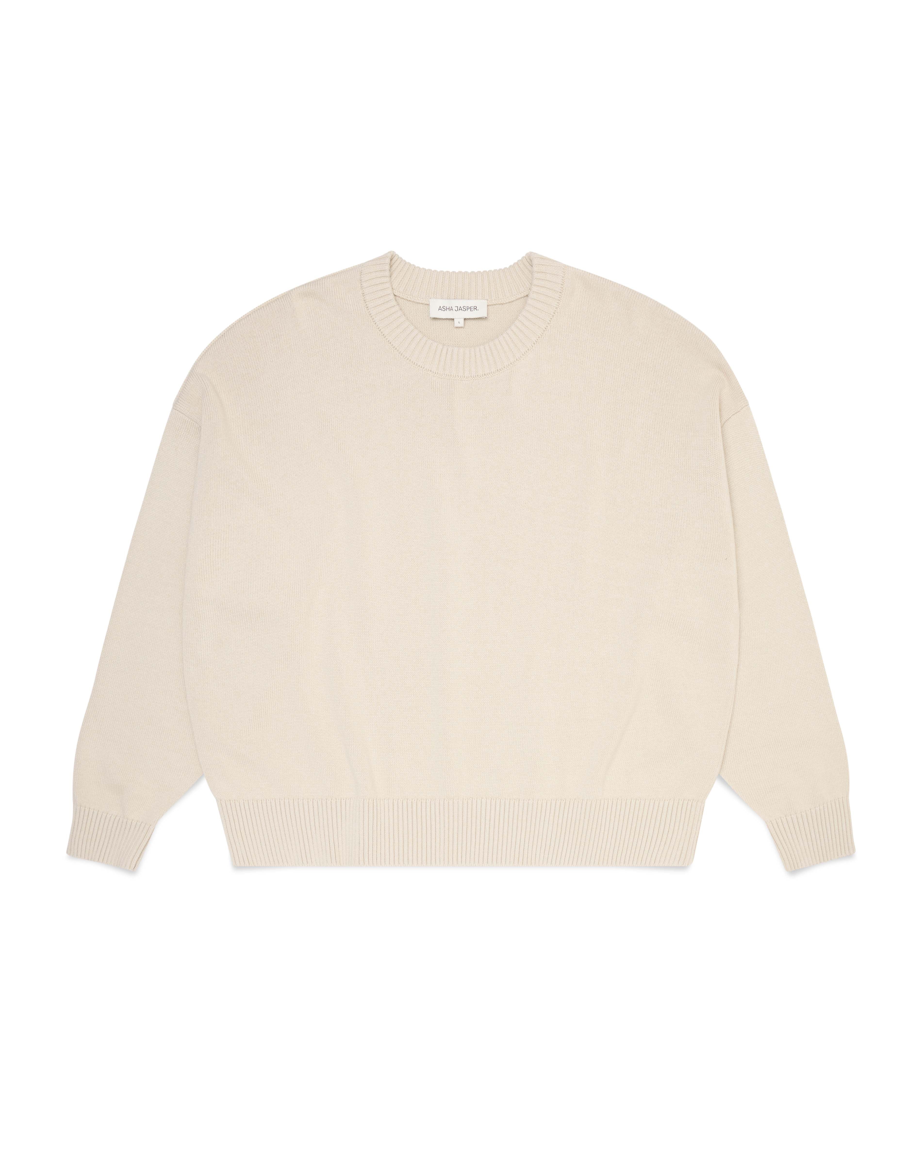 Cropped Organic Knit - Pumice