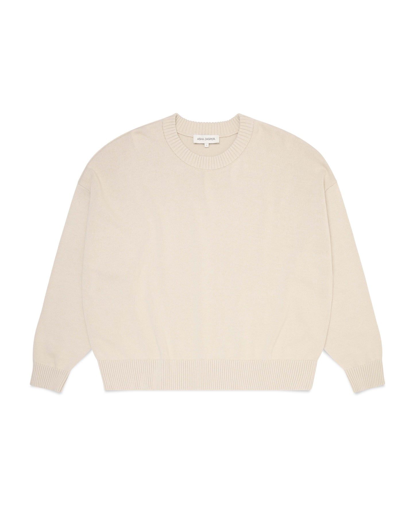Cropped Organic Knit - Pumice