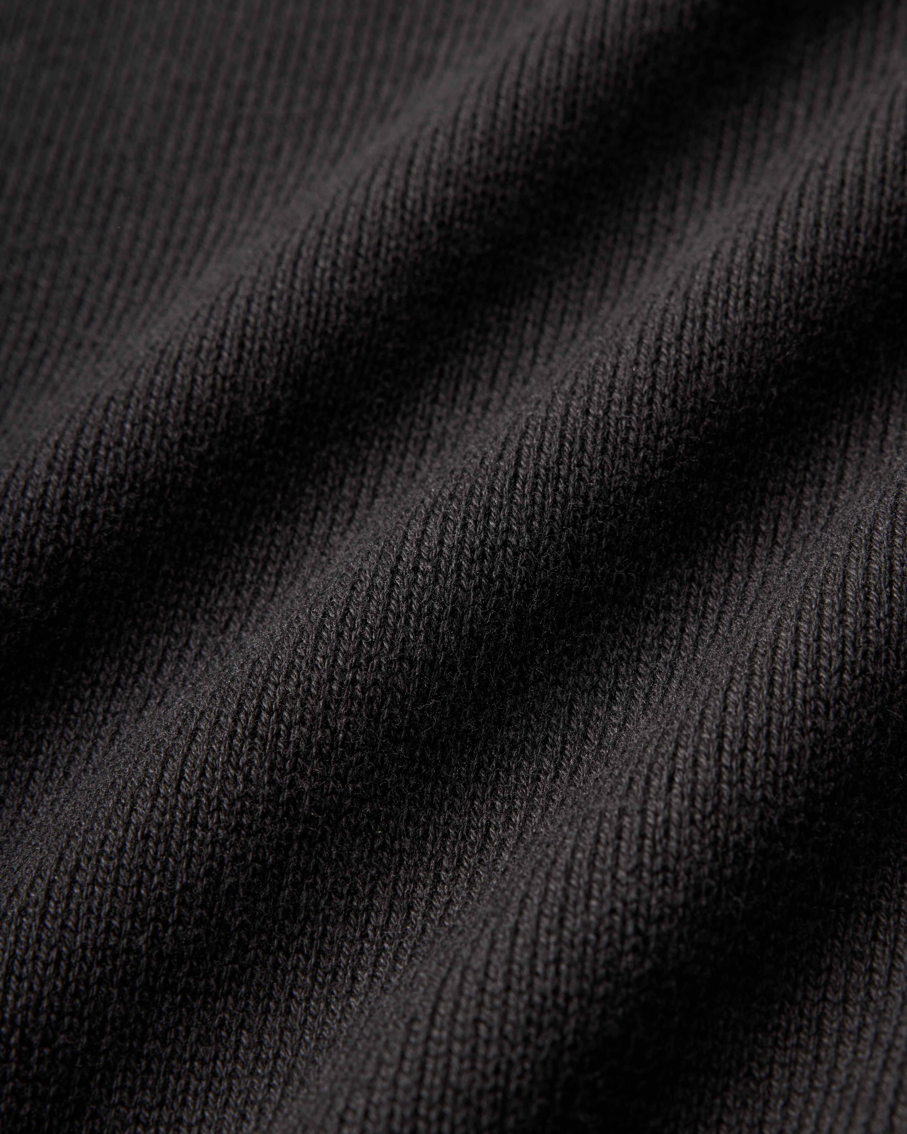 Cropped Organic Knit - Black