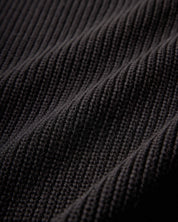 Half-Cardigan Organic Knit - Black