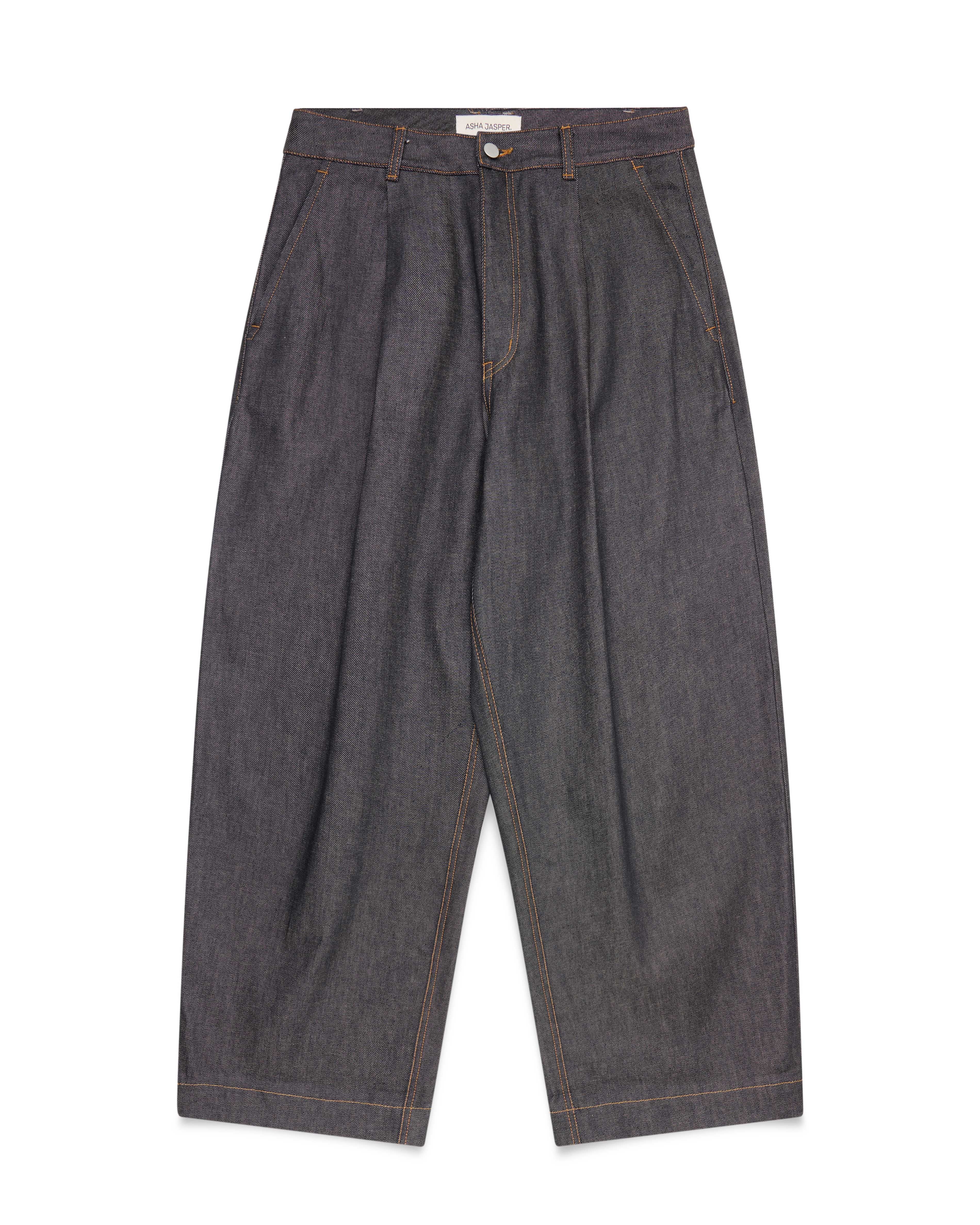 Volume Italian Denim Trouser - Ash