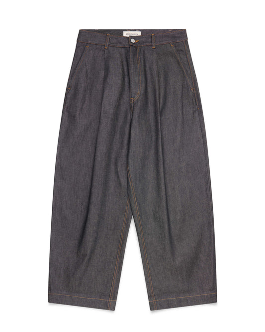 Volume Italian Denim Trouser - Ash