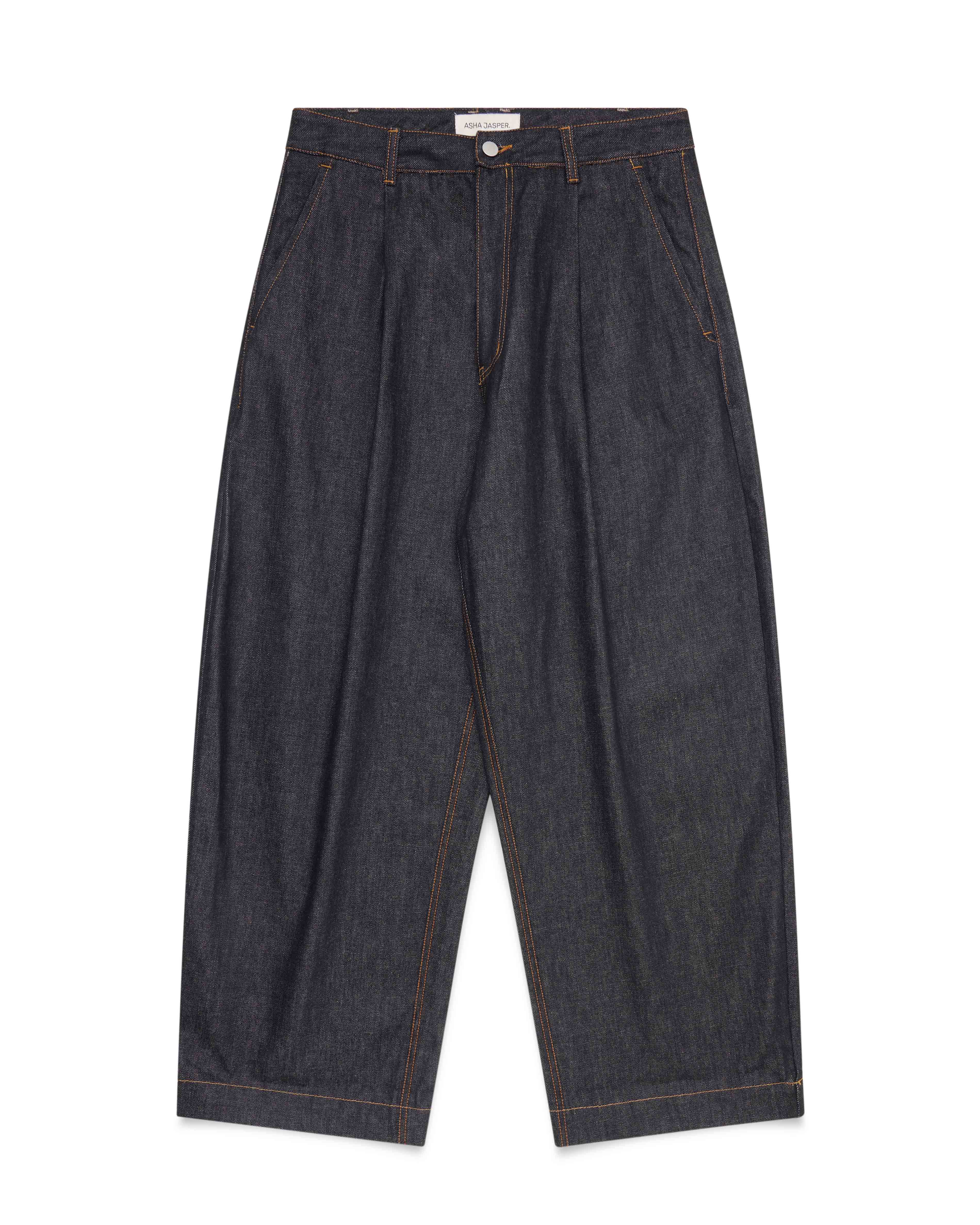 Volume Italian Denim Trouser - Ink
