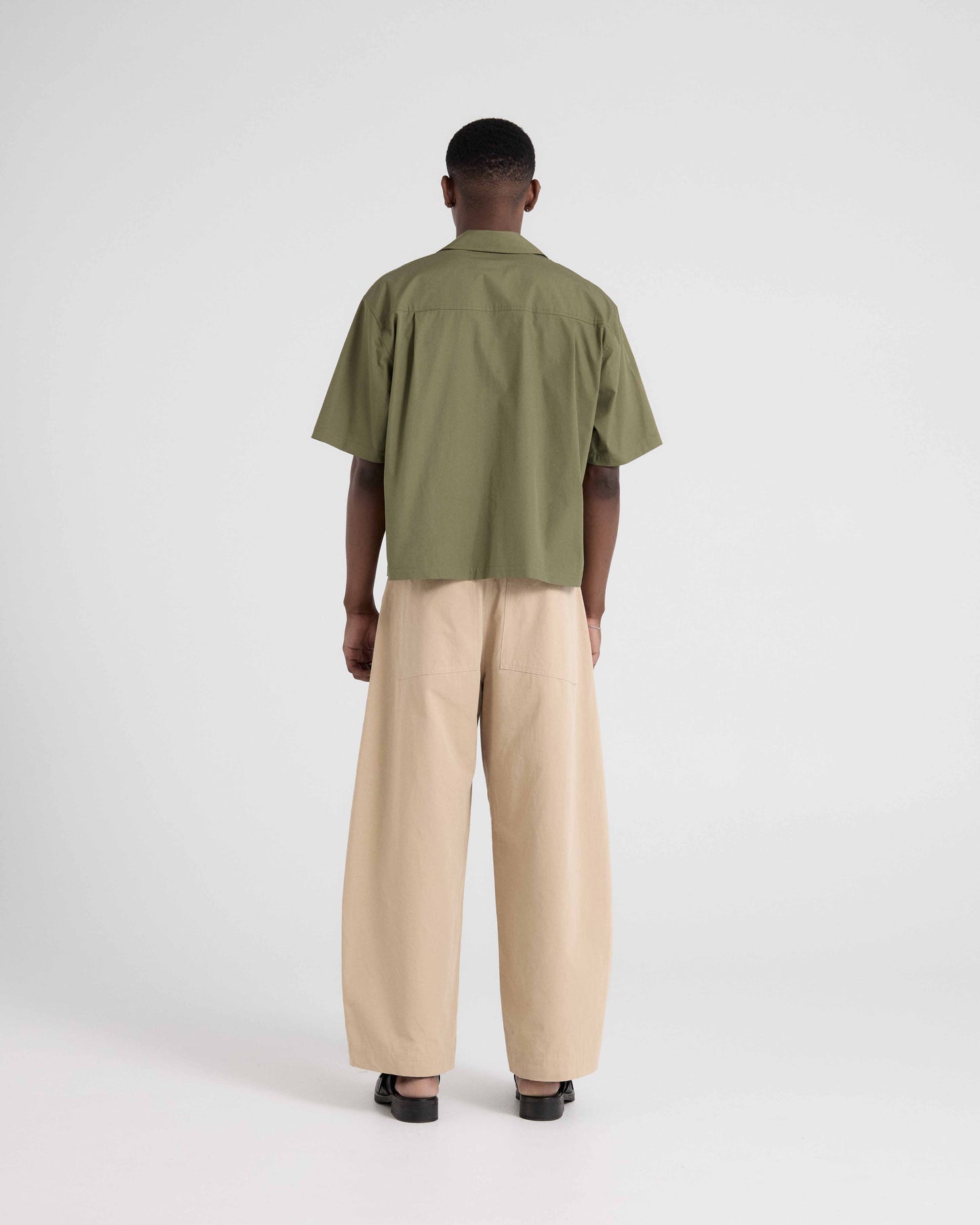 Box Poplin Shirt - Olive