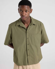Box Poplin Shirt - Olive