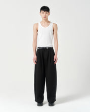 Volume Trouser - Black Herringbone