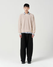 Half-Cardigan Fine Knit - Stone