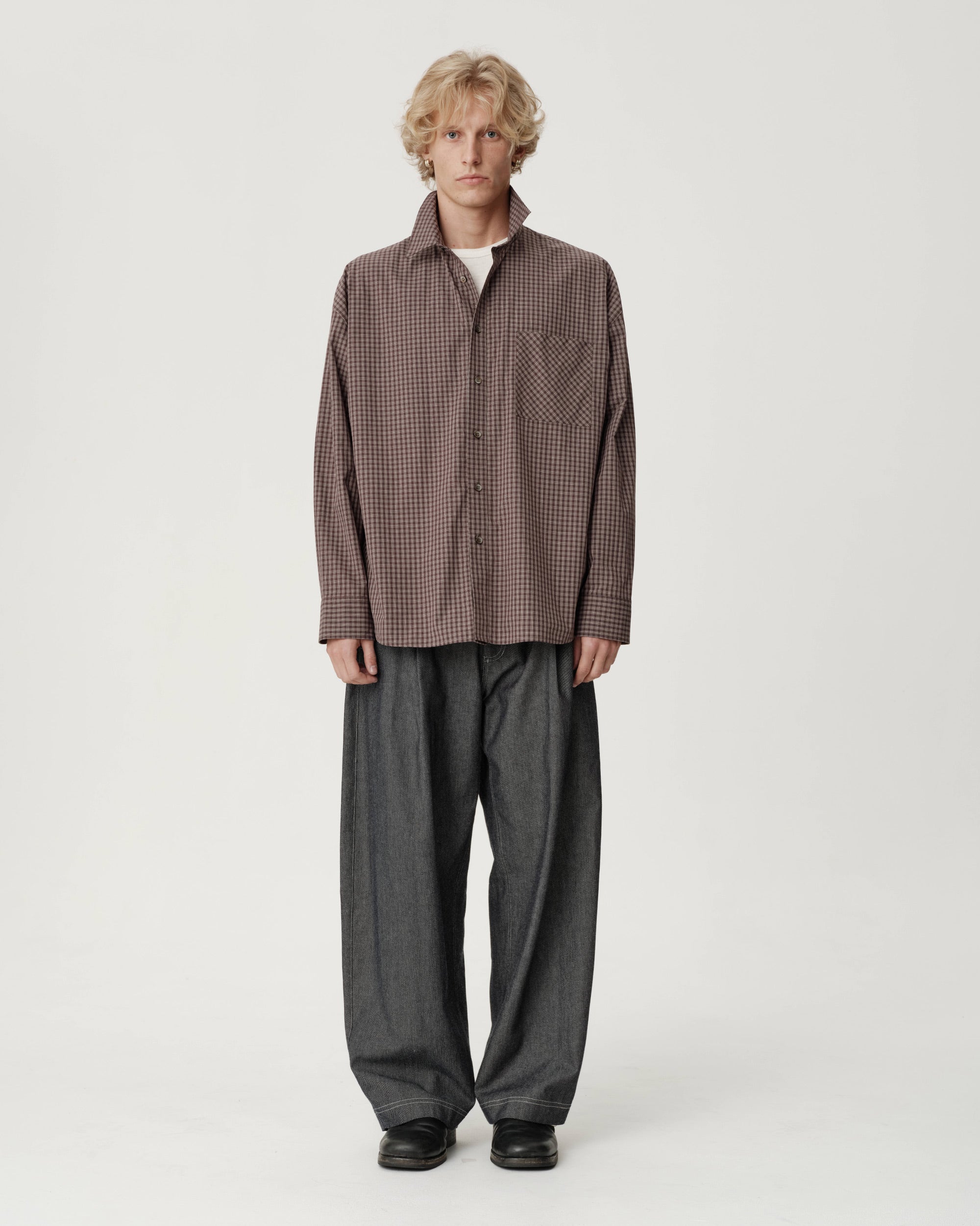 Big Shirt - Typewriter Minicheck