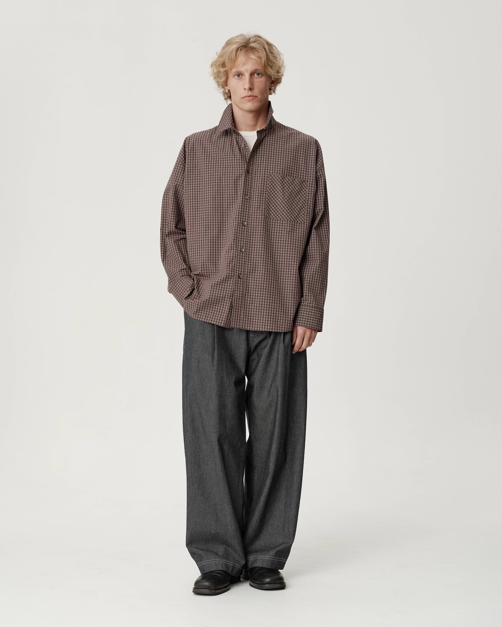 Big Shirt - Typewriter Minicheck
