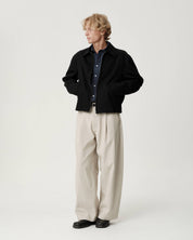 Cary Jacket - Black Cotton Wool Twill