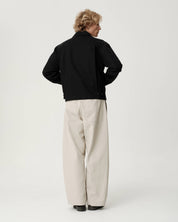 Cary Jacket - Black Cotton Wool Twill