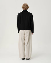 Cary Jacket - Black Cotton Wool Twill