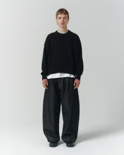 Cropped Organic Knit - Black