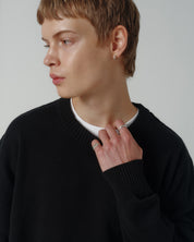 Cropped Organic Knit - Black