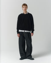 Cropped Organic Knit - Black