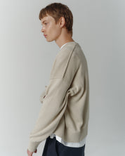 Cropped Organic Knit - Pumice