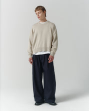 Cropped Organic Knit - Pumice