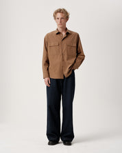 Utility Shirt - Cocoa Broadcloth