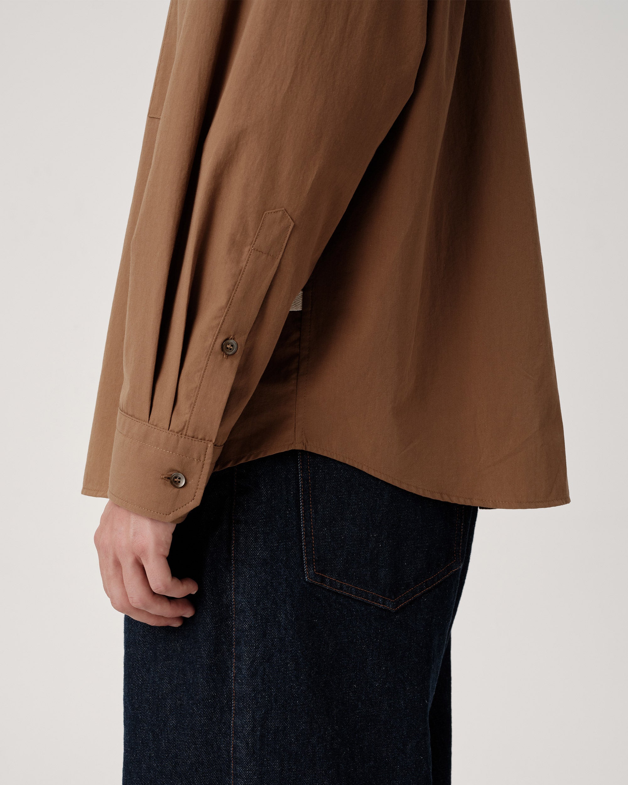 Utility Shirt - Cocoa Broadcloth