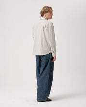 Executive Shirt - Beige Lawn Stripe