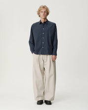 Executive Shirt - Textured Navy Broadcloth