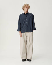 Executive Shirt - Textured Navy Broadcloth