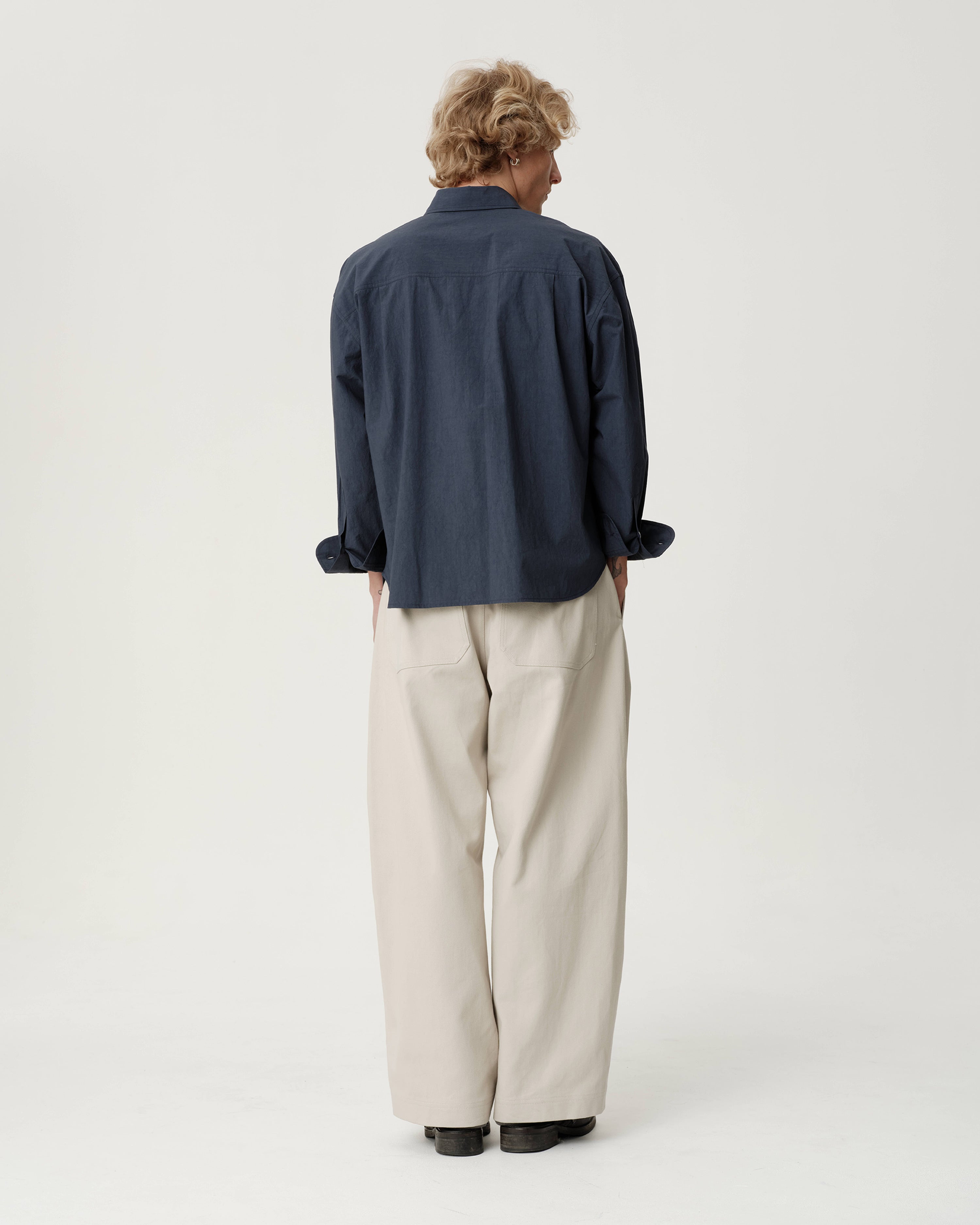 Executive Shirt - Textured Navy Broadcloth