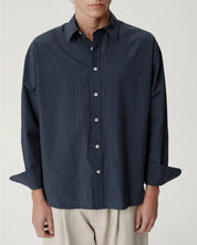 Executive Shirt - Textured Navy Broadcloth