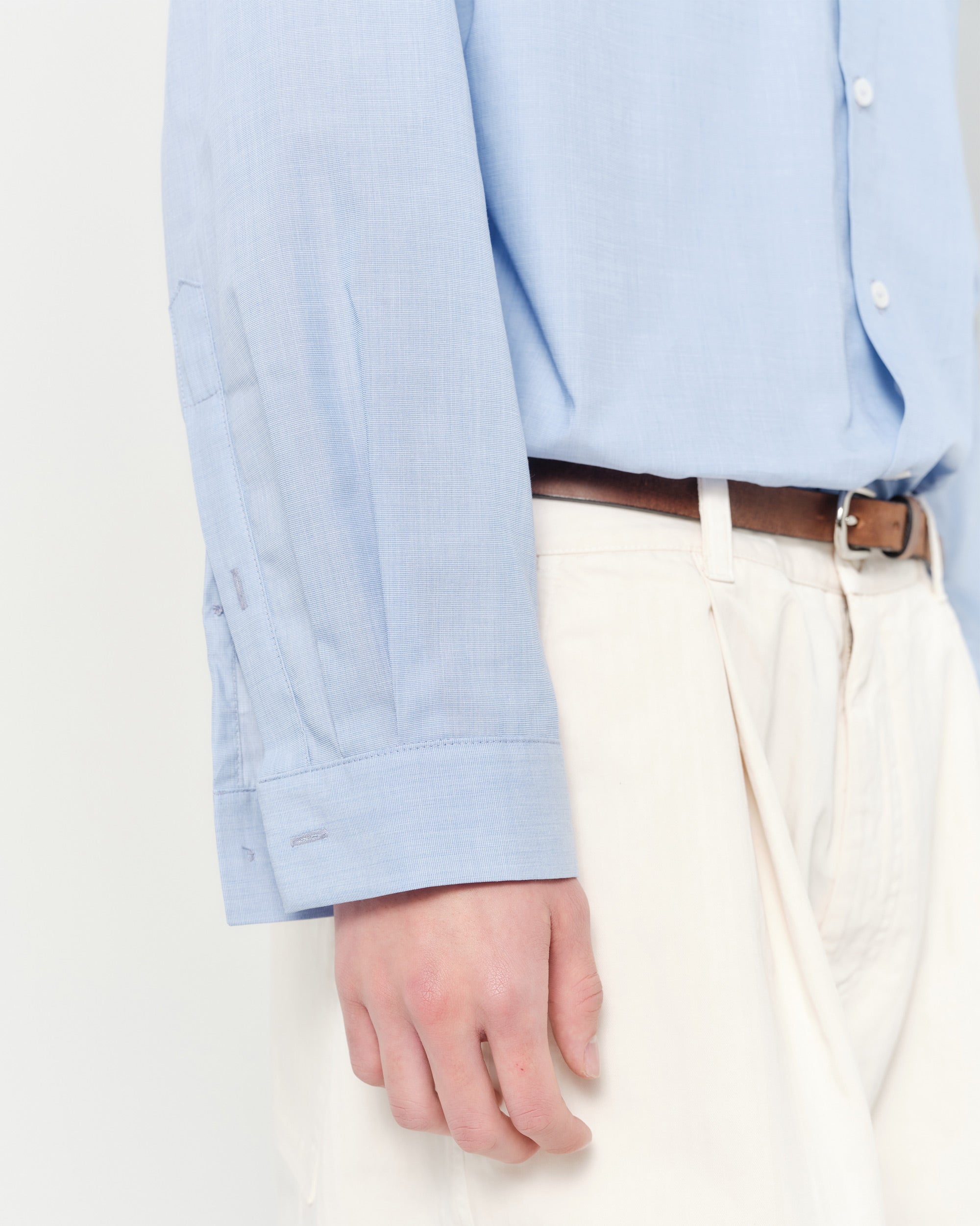 Executive Shirt - Soft Blue Fil-à-fil