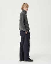 Funnel-Neck Merino Cardigan - Coal