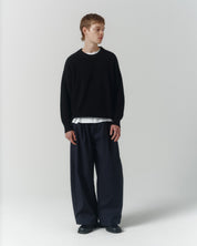 Half-Cardigan Organic Knit - Black