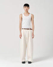 Volume Trouser - Natural Herringbone