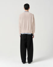 Half-Cardigan Fine Knit - Stone