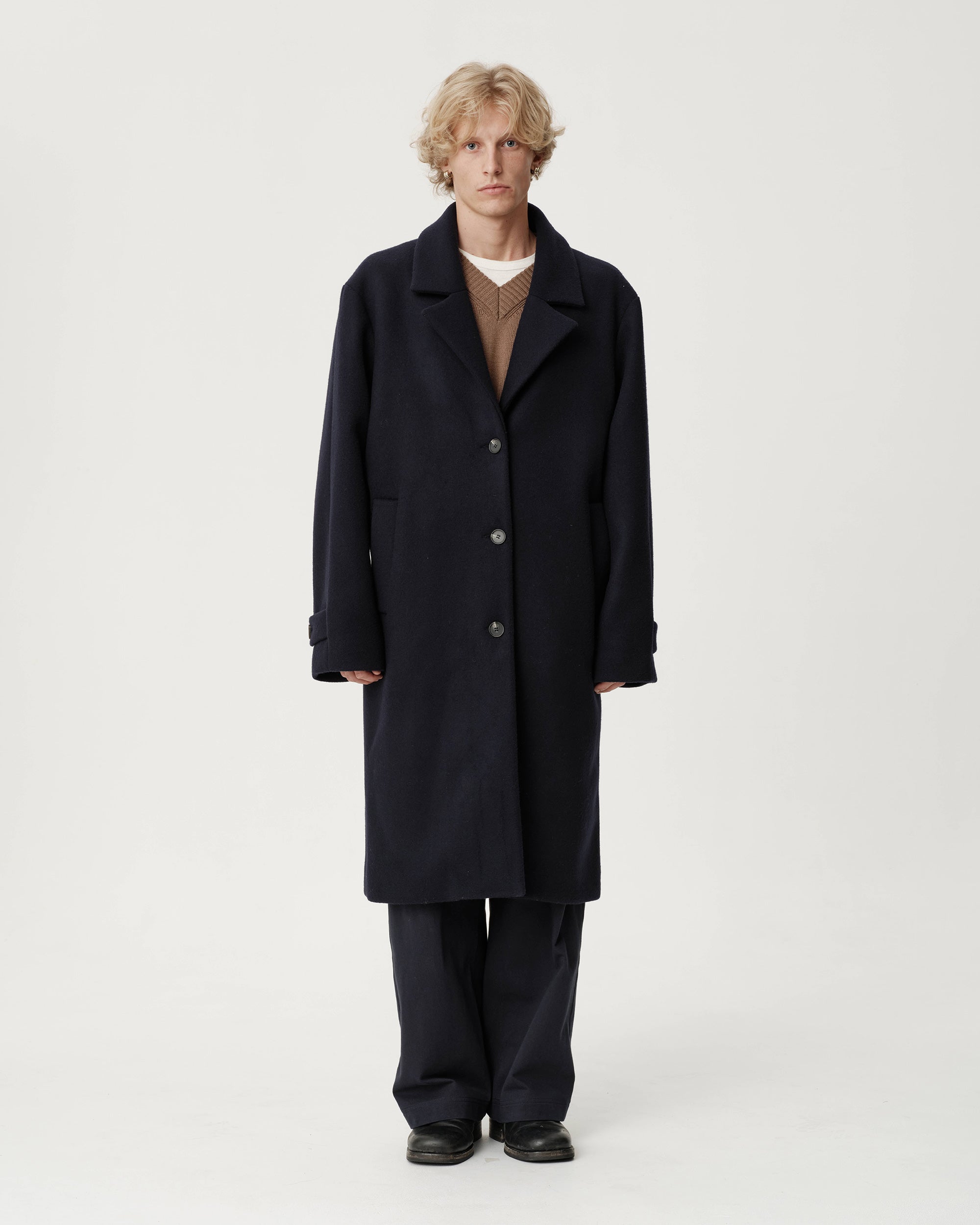 Grant Coat | Deadstock Brushed Wool | ASHA JASPER.